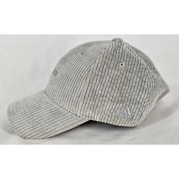 ADIDAS IVY PARK Strapback Corduroy Gray Cap Hat - Rare, Trendy and Comfortable - Picture 3 of 11